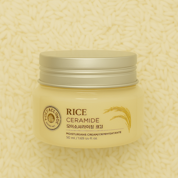 The Face Shop Rice & Ceramide Moisturizing Cream – Hydrating Korean Skincare for Glowing Skin in Bangladesh