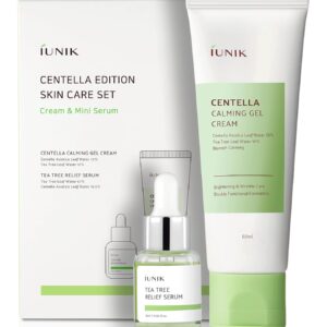 iUnik Centella Edition Skincare Set (60 ml Gel Cream + 15 ml Serum)