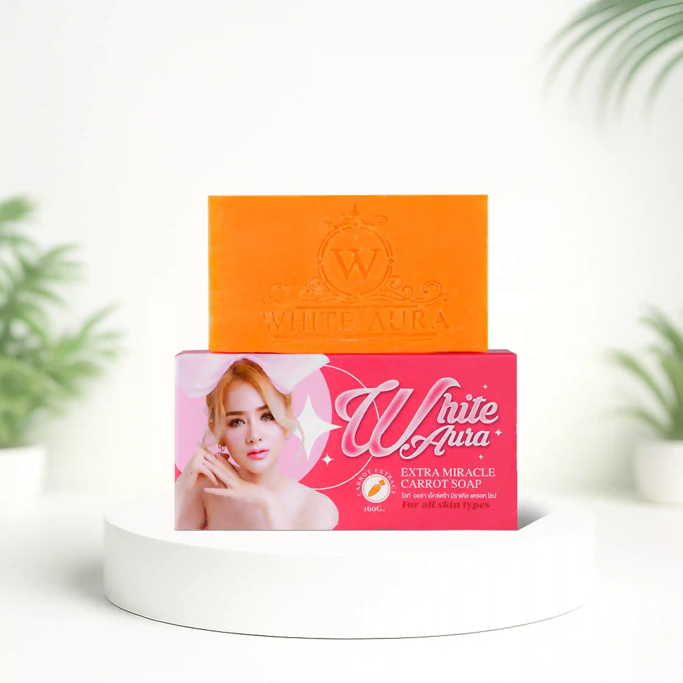 White Aura Miracle Carrot Soap (160 g) - Image 2
