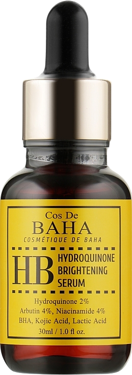COS DE BAHA Hydroquinone Brightening Serum (HB) 30ml - Image 2