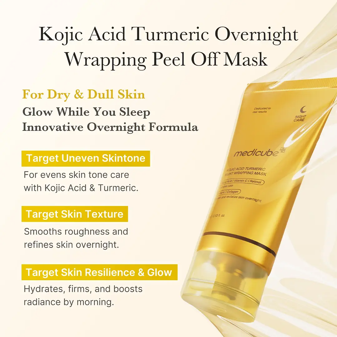 Medicube Kojic Acid Turmeric Night Wrapping Mask 75ml - Image 3