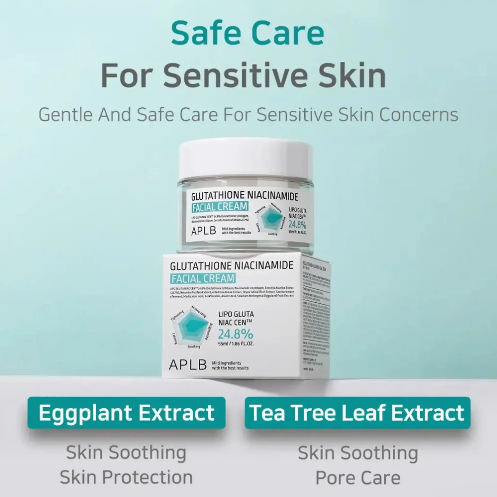 APLB Glutathione Niacinamide Facial Cream 55ml - Image 2